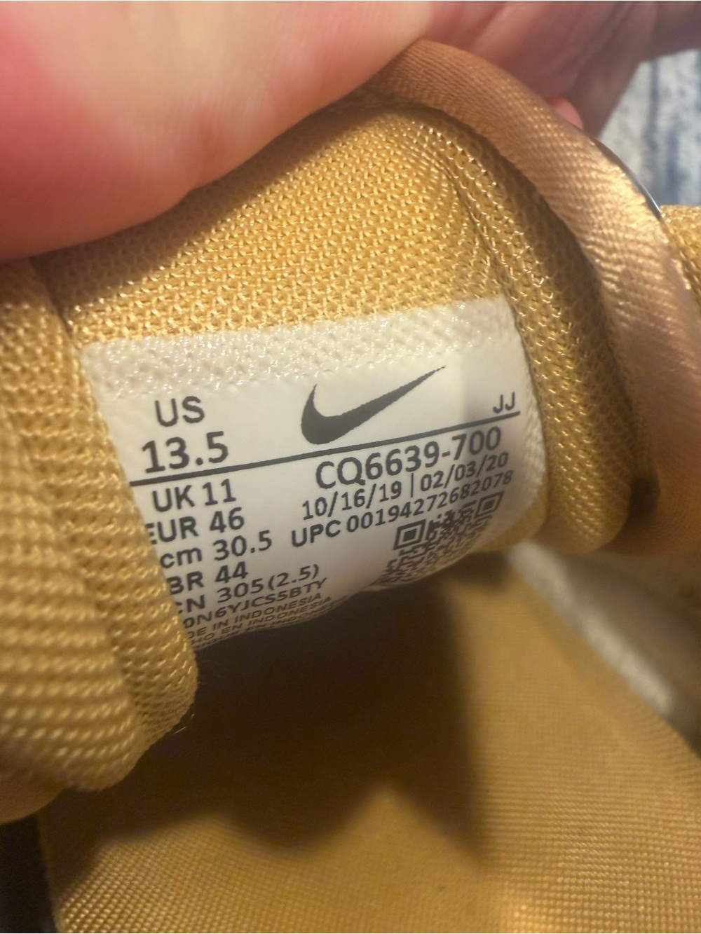 Women’s Nike Air Max 90 Metallic Pack Gold CQ6639-700 Size 13.5/Mens 12 - Picture 10 of 10